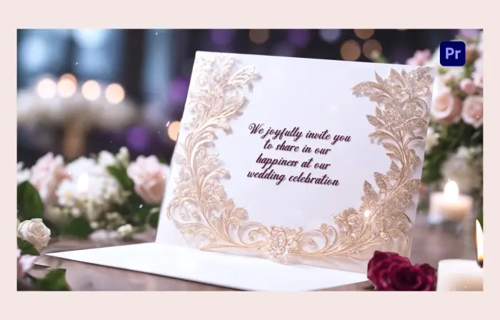 Impressive 3D Embroidery Floral Wedding Invitation Slideshow
